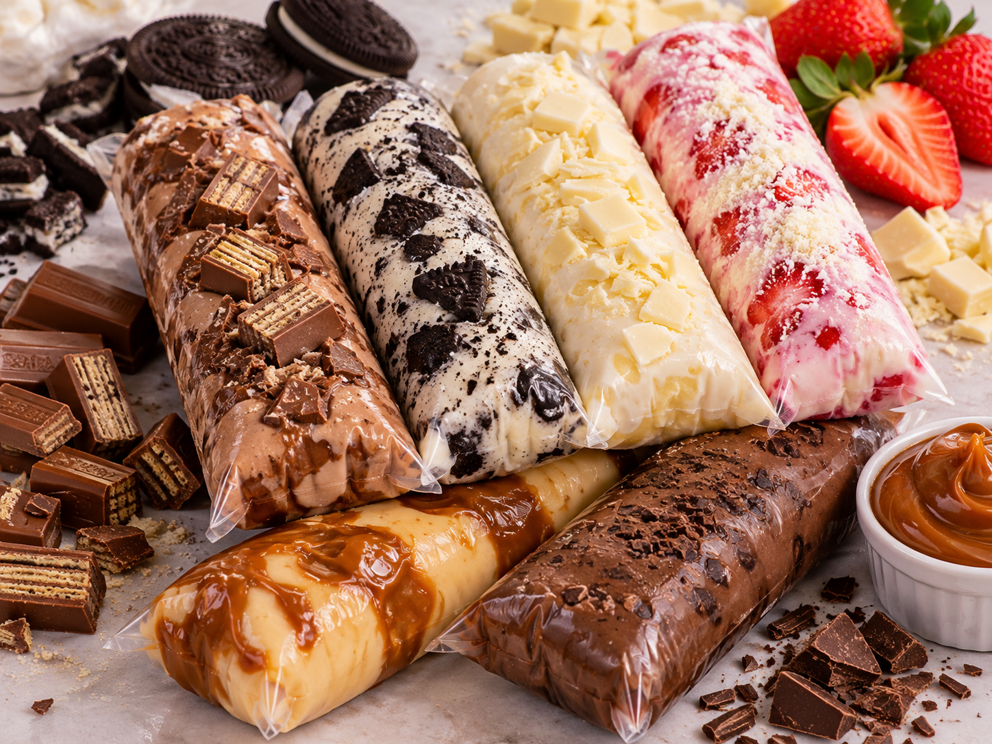 Geladinhos gourmet de vários sabores